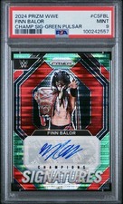 2024 Prizm WWE Finn Balor Champions Signature Green Pulsar /10 PSA 9 🔥 picture