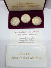1885-O Morgan Silver Dollar $1 New Orleans Mint Silver 3-Coin Set picture