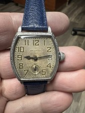 Vintage Waltham Art Deco Tonneau Wristwatch 1920s/30s – Engraved Bezel Serviced picture