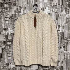 Loro Piana Baby Cashmere 1/3 Zip Cardigan Knit Sweater Size Mens 50 (L-XL) picture