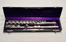 Vintage WM S Haynes Db Silver Flute LP G# C Foot Closed Hole #5174 Manuf. 1919 picture