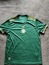 Adidas Mexico De Oro Soccer Jersey Mens XL Slim Fit Authentic Green Gold picture