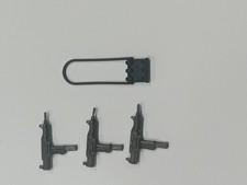 FOR 1982 1983 GI JOE ARAH SNAKE EYES FLASH UZI GUN BATTLE GEAR PART ACCESSORY picture