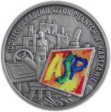 2004 POLAND 10 ZLOTY 100 YEARS ACADEMY OF FINE ARTS COIN PROOF 14 GRAMS picture