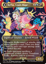 x1 Kefka, Court Mage // Kefka, Ruler of Ruin FIN MTG 322 BORDERLESS MYTHIC 1x picture