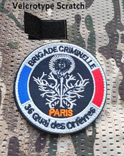 Brigade Criminelle de Paris 36 Quai Police Patch - Velcrotype Scratch Patch picture