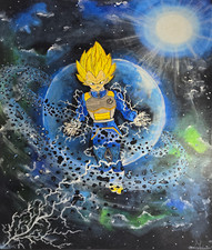 paintings on canvas hand painted, cartoon, colorful  picture