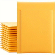 6x10 Kraft Bubble Mailers Padded Envelope Shipping Bags Seal 50/100/200/500 picture