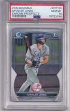 2023 Bowman Chrome Spencer Jones 1st Bowman BCP-139 PSA 10 GEM MT Yankees picture