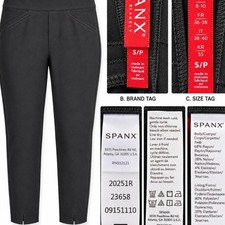 Spanx by Sara Blakely Women's Black Stretch Pants. size small picture