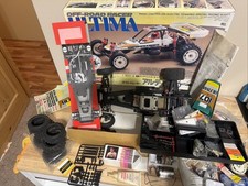 Kyosho Ultima Off Road Buggy Super Parts Lot, Chassis, Wheels, Motors, Etc picture