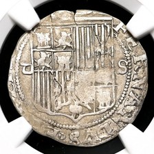 COLONIAL ERA SPAIN. Ferdinand and Isabella, 1474-1504 Silver Real, NGC VF35 picture