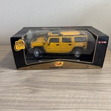 Maisto Premiere Edition 1:18 Hummer Soft Top Diecast Car Yellow Black NIB NIP picture