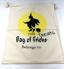 15- Halloween Trick or Treat Bags Sacks -Blank - Can Be Personalized - New - HTV picture