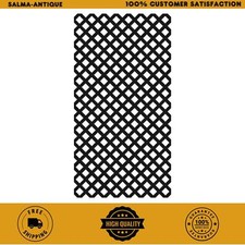 Veranda Garden Vinyl Lattice 4 ft x 8 ft Black Resists Discoloration Scratches picture