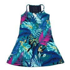 Soma Cool Nights Chemise Womens Medium Joyous Jungle Teal Tropical Lace Back NWT picture