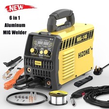 HIZONE Aluminum MIG Welder 6 in 1 Multi Process Welding Machine LCD Display picture