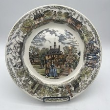 Wedgwood Colonial Williamsburg Virginia Transferware Plate Governor Palace picture