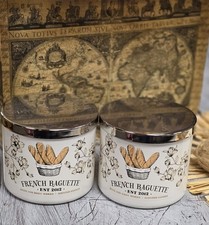 2 Bath & Body Works FRENCH BAGUETTE  3 Wick Candle 14.5oz Fresh Baked Bread  picture