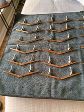 Vintage Nos Polished Copper Chevron Drawer Pulls Cabinet Door Handles Washington picture