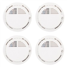 4PCS Smoke Alarm Detector Home Safety Sensor Alert Battery Included picture