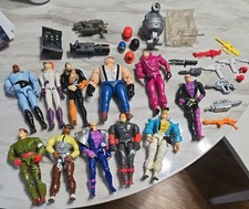 Vintage Lot Of 1980's Hasbro C.O.P.S. Cops N Crooks Figures Weapons Helmets picture