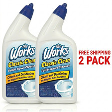 The Works Toilet Bowl Cleaner Liquid 24 fl oz 2 PACKS Removes Stains & Rust picture