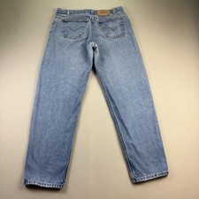 Vintage Levis 550 Jeans Mens 34x32 Blue Denim Relaxed Fit Tapered Orange Tab 90s picture