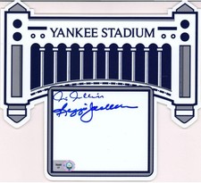 Reggie Jackson & Chris Chambliss New York Yankees Signed Replica Façade picture