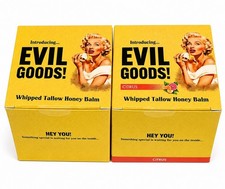 Evil Goods Whipped Tallow Honey Balm 2 Pack Original + Citrus Face Body Balm picture