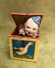 Antique German Clown Jack in the Box Paper Maché Head Circa 1900 picture