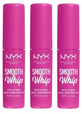 Pack 3 NYX Professional Makeup Smooth Whip Matte Lip Cream POM POM picture