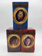 Lot (3) - VINTAGE 2001 Lord of the Rings Glass Goblet Burger King picture