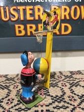 Vintage Rare Mechanical Popeye Linemar Marx Tin Wind Up Basketball Player Toy picture