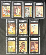 1962 Topps Babe Ruth Special #135-144 Complete Set SGC Graded #143 Green Tint picture