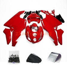 For Ducati 999 / 749 2003-2004 Glossy Red ABS Bodywork Fairing Kit +Bolts Set picture