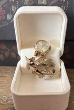 Very Rare Bucherer Vintage Watch Pin Excellent Condition + Box picture