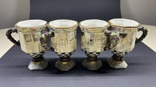 MacKenzie-Childs MacLachlan Octagon Pedestal Mugs – Set of 4 picture