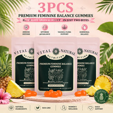 3PCS Premium Feminine Balance Gummies for Women's Health – Hawaiian Pineapple picture