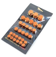 30Pcs Motorcycle Screw Nut Bolt Cap Cover For Yamaha Kawasaki Honda Harley picture