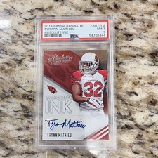 2014 Panini Absolute Ink Tyrann Mathieu Arizona Cardinals Auto PSA 9 #AB-TM picture