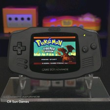 Black On Black Game Boy Advance GBA Console with iPS V5 Backlit LCD  picture