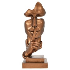 Adam & Friends Silence Is Golden Sculpture | Bronze picture