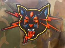 THIRTEEN SYSTEMS BLACK CAT GIANT RAMP STICKER SLAP XL 13 COLONIES NOT WHITE PHOS picture