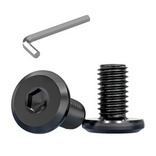 M6 X 10Mm Flat Head Hex Socket Cap Screws Bolts 30 Pcs, M6 Bolt Furniture Bolts  picture