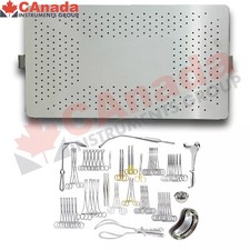 C-Section Surgical Instrument Set Cesarean Delivery OB GYN Kit With Tray DS-2498 picture