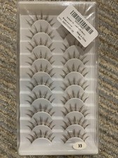outopen 10 Pairs Brown Lashes Clear Band Brown Manga Lashes Japanese Anime picture