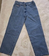 History  Iceberg Vtg Men's Jeans 36x31 Italy Cartoon Muttley Med Wash High Wst picture