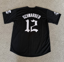 NWT Men’s Kyle Schwarber Phillies Goth Style Inquirer Edition Jersey ALL SIZES picture