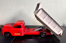 VINTAGE STRUCTO 50s HEAVY DUTY PRESSED STEEL WORKING HYDRAULIC DUMP TRUCK 21